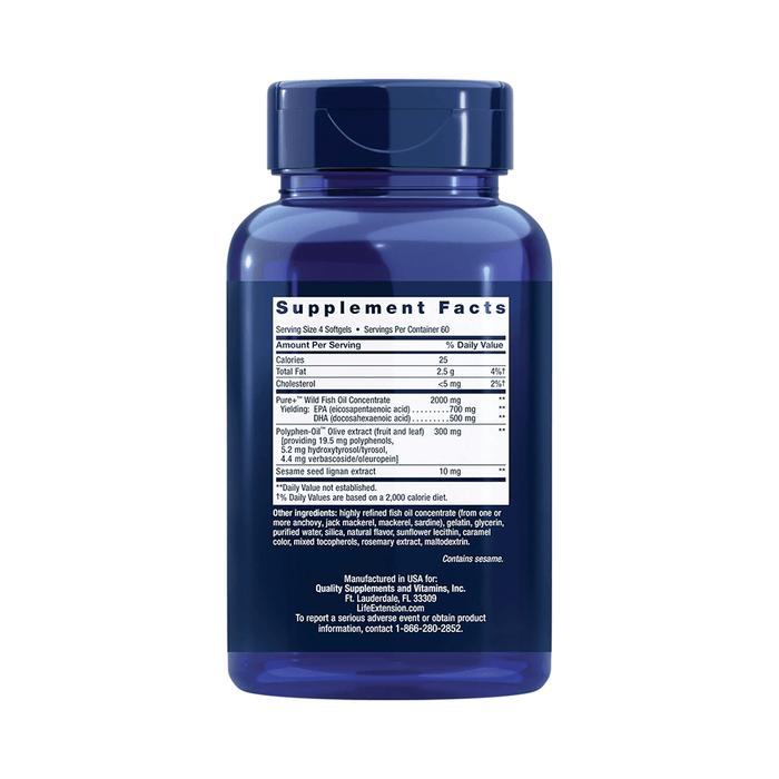 Life Extension Super Omega-3 EPA/DHA Fish Oil – 240 Softgels - Beauty Tribe