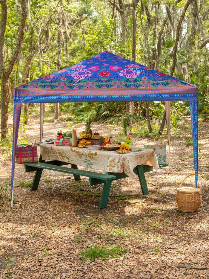 Live Happy Instant Canopy Tent - Blue Floral-view 2