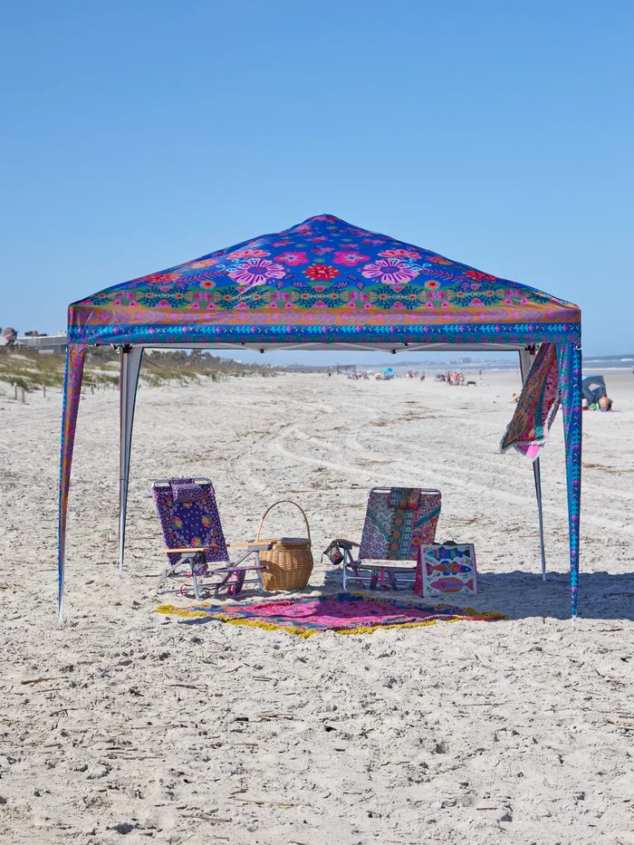 Live Happy Instant Canopy Tent - Blue Floral-view 5