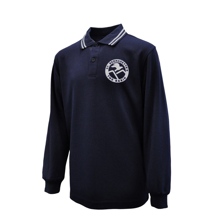 Long Sleeve Polo Shirt - Navy