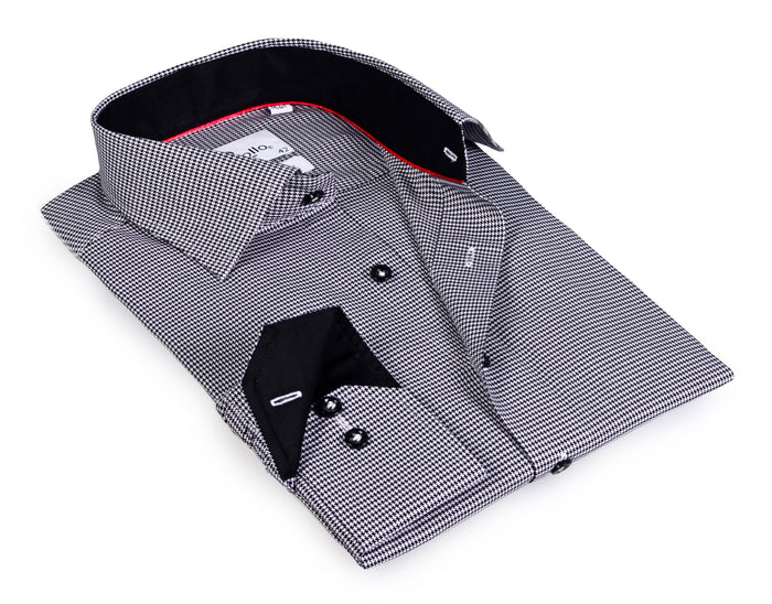 Long Sleeve Shirt, Contrast Trimming - Final Sale