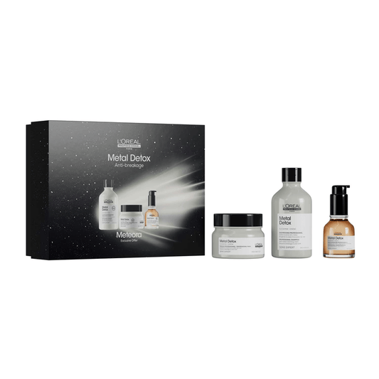 L'Oreal Professionnel Metal Detox End of Year Trio Set 2025 - Shampoo + Mask + Oil - Beauty Tribe