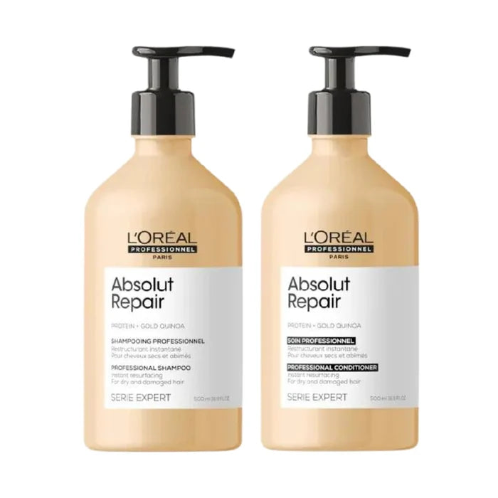 L’ORÉAL PROFESSIONNEL SERIE EXPERT ABSOLUT REPAIR SHAMPOO & CONDITIONER DUO 500ML