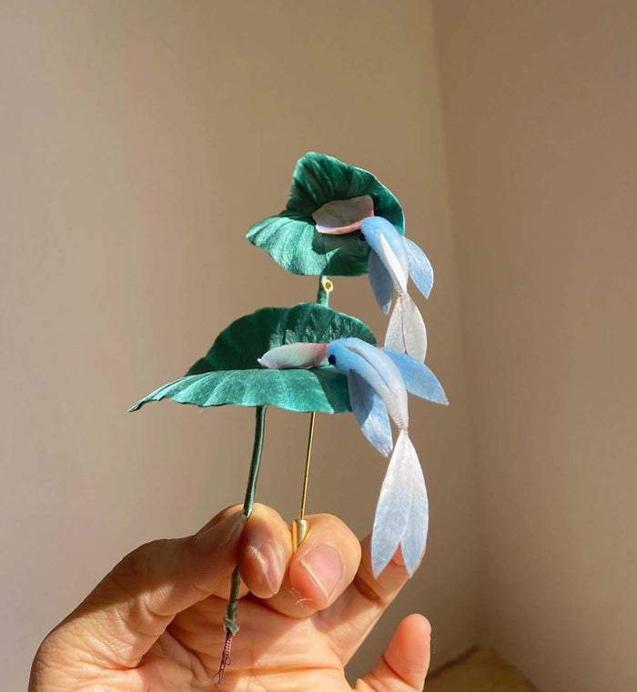 Lotus Bespoke Hairpin-Silk Hairpin(Ronghua)