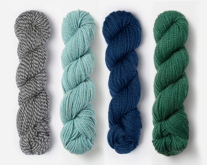 XS / Bisque Cornflower Blueberry & Emerald