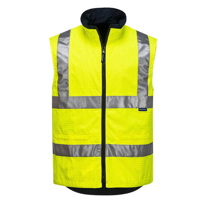 Mackay Hi-Vis Anti-Static Reversible Vest Yellow - MA230