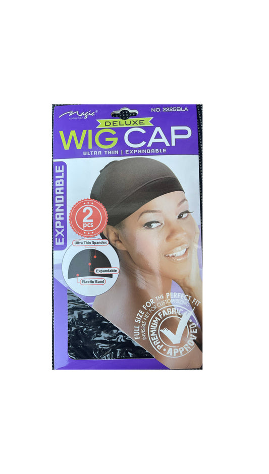 Magic Collection Deluxe Expandable Wig Cap 2pcs