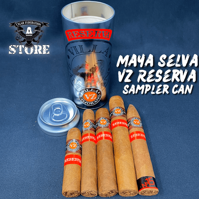 Maya Selva VZ Reserva Sampler Can - Cigar Federation