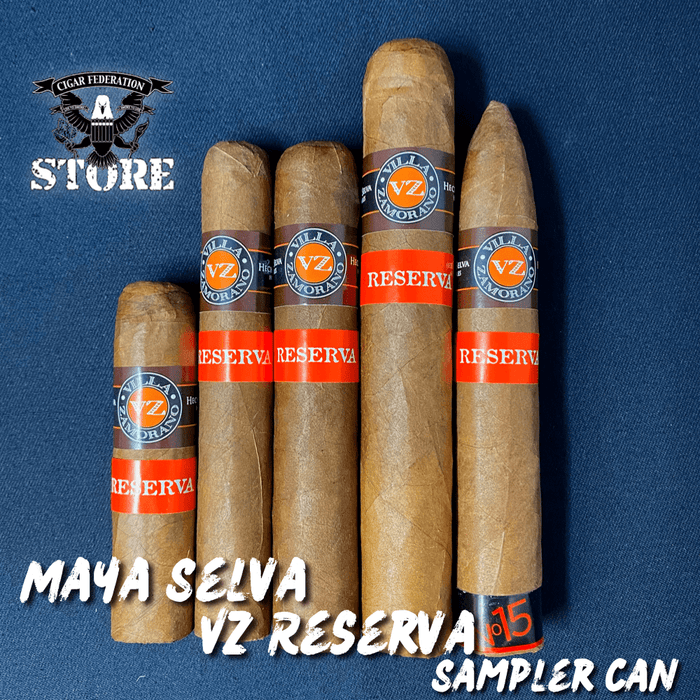 Maya Selva VZ Reserva Sampler Can - Cigar Federation