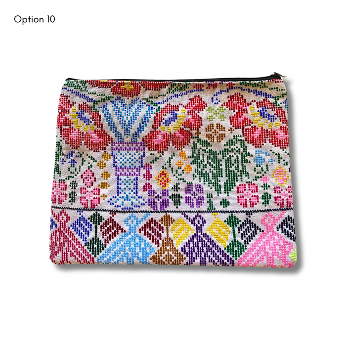 Maya Up-cycled Huipil Cosmetic One-of-a-Kind Bag (2XL) - Guatemala