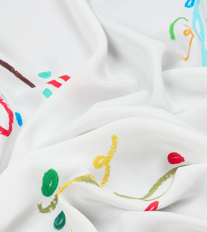 Mayumi Y. for Drake’s Pastel Print Silk Bandana