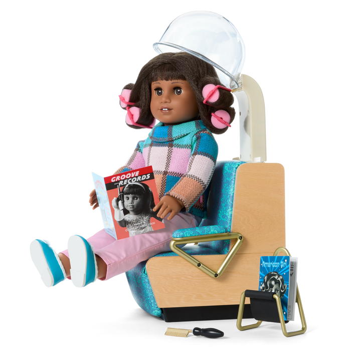 Melody’s™ Salon Chair & Accessories for 18-inch Dolls (Historical Characters)