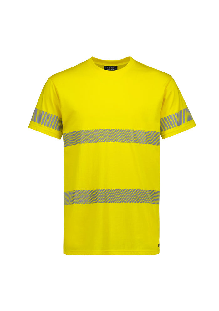 Mens Hi Vis Segmented Tape Cotton Tee Shirt | ZH510
