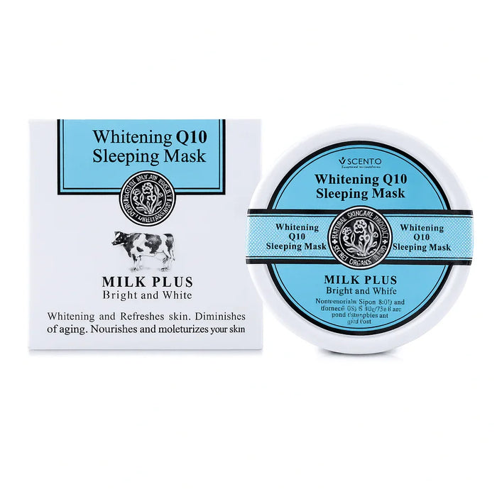Milk Plus Whitening Q10 Sleeping Mask – Scentio - Face Masks - Scentio -- United Arab Emirates -- Pinky Cosmetics