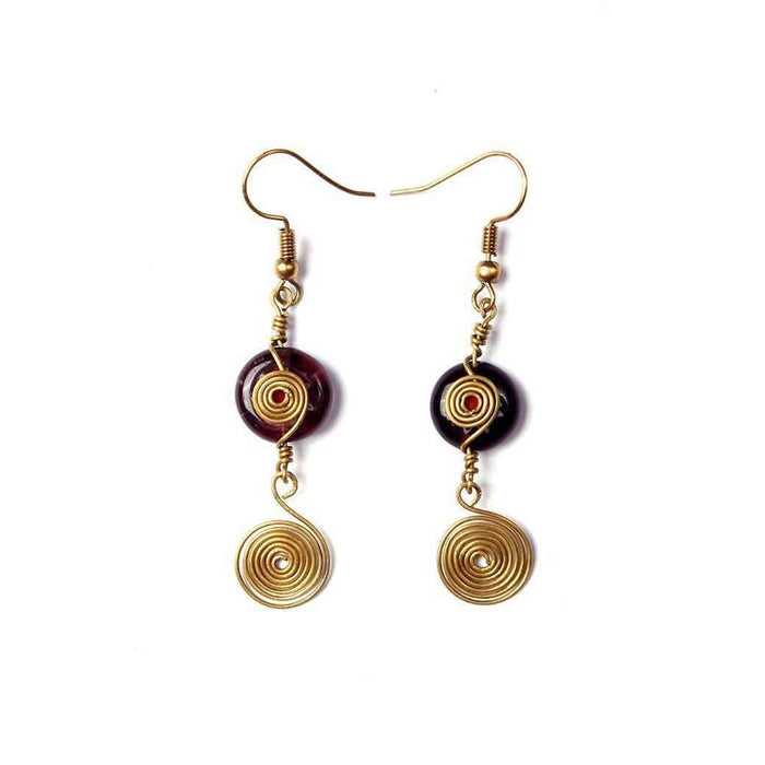 Milly Blown Glass Earrings - Thailand