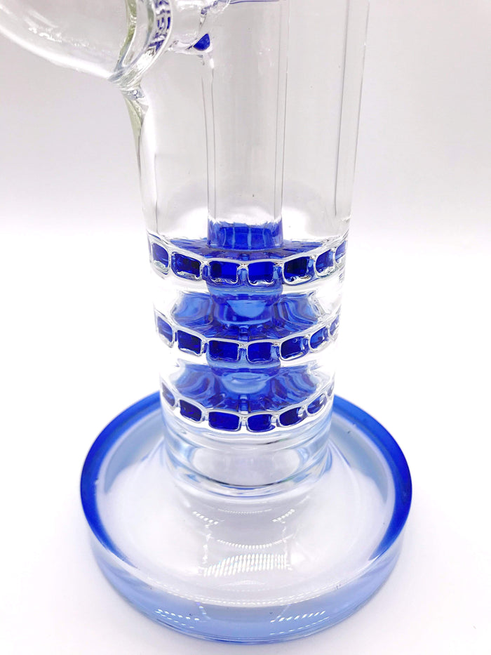 Smoke Station Water Pipe Monark Cobble Perc Triple Stack Water Pipe