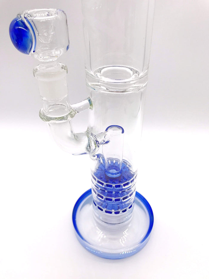 Smoke Station Water Pipe Monark Cobble Perc Triple Stack Water Pipe