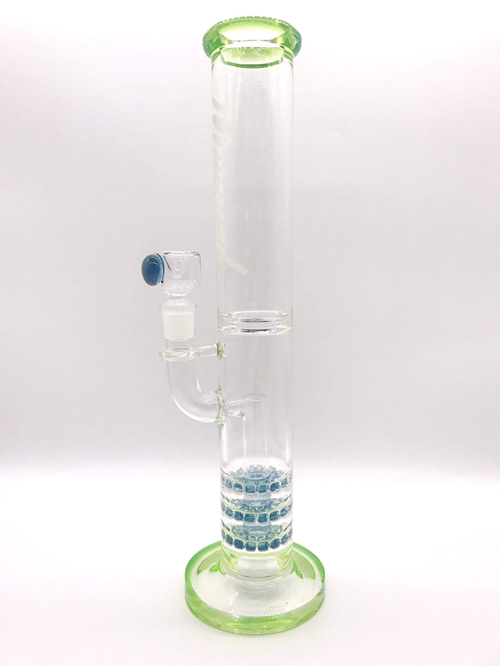 Monark Cobble Perc Triple Stack Water Pipe (14” tall 14mm)