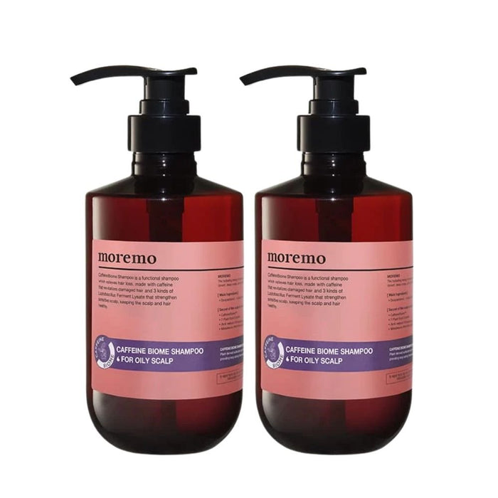 Moremo Caffeine Biome Shampoo For Oily Scalp 2 Pack Set - Beauty Tribe