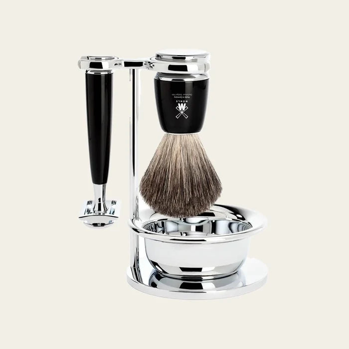 Mühle Scheerset Rytmo 4-delig - Zwart