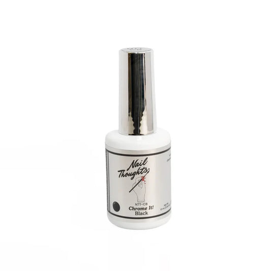 Nail Thoughts NTT-CB CHROME IT! BLACK NON-WIPE GEL