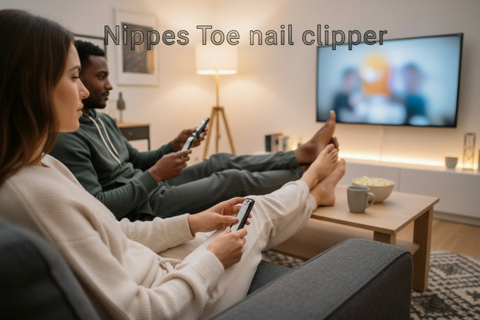 Toe nail clipper with nail catcher