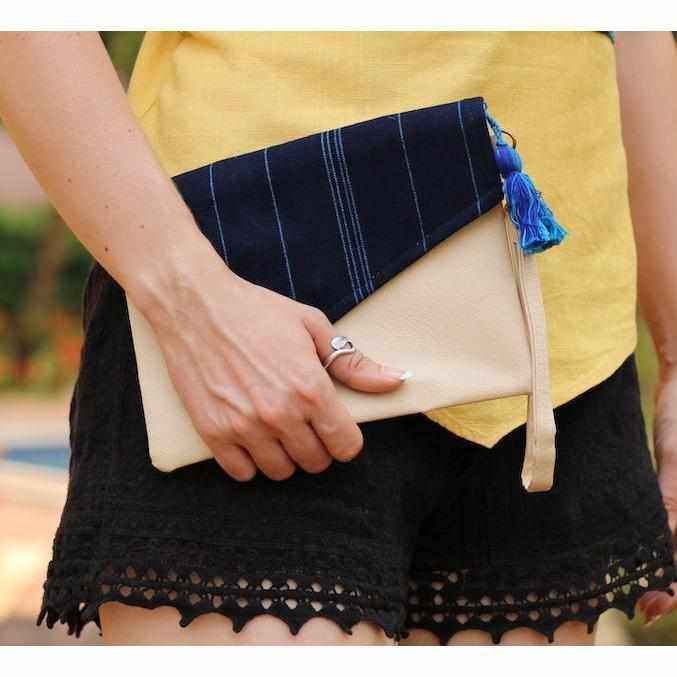 Oasis Vegan Leather  Wristlet - Guatemala