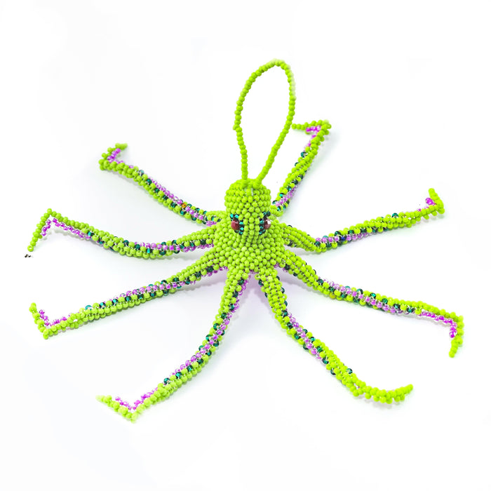 Octopus Seed Bead Ornament - Guatemala