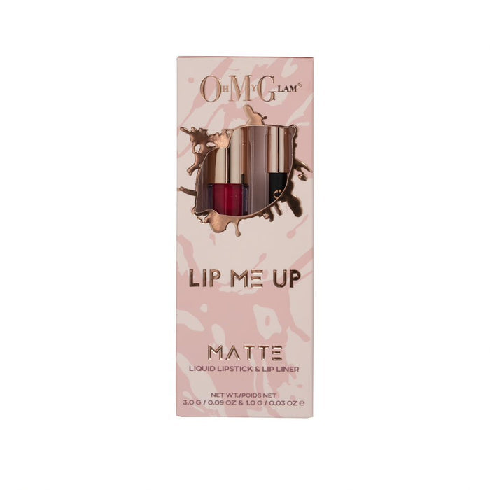 Oh My Glam Lip Me Up Matte Liquid Lipstick & Lip Liner Set - Victorious Secret
