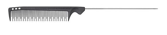 Olivia Garden CarbonLite carbon Teasing Metal comb # CL-4 - Palms Fashion Inc.