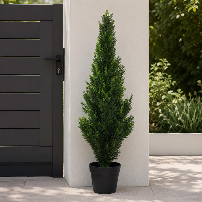 Outdoor UV Cedar Topiary Tree Artificial 90cm Realistic Plant Botanik-4