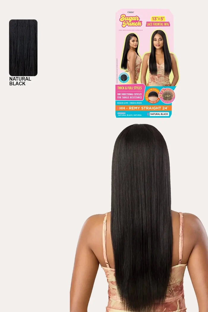 OUTRE SUGAR PUNCH 100% UNPROCESSED REMY HUMAN HAIR WIG 13X5 - STRAIGHT 24"