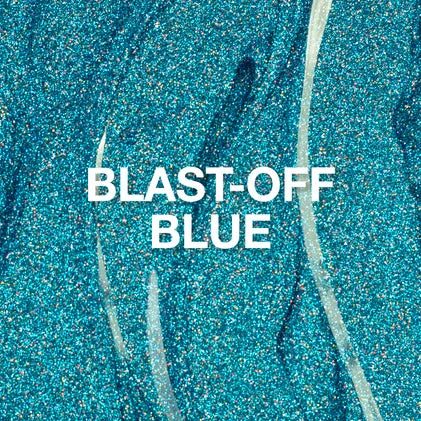 P+ Blast Off Blue, Glitter Gel Polish 10 ml
