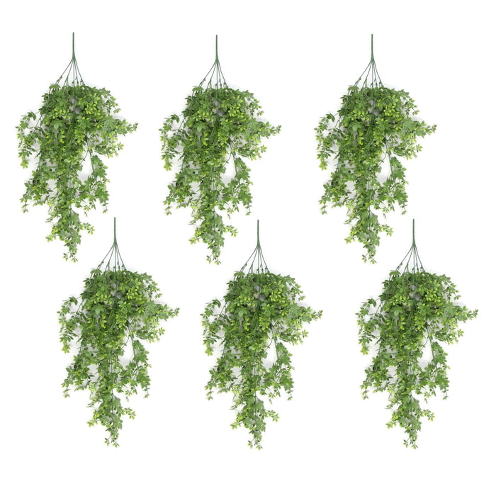 Pack of 6 x Hanging UV and Fire Resistant Artificial Forest Foliage Plant 81cm - Premium Quality-0