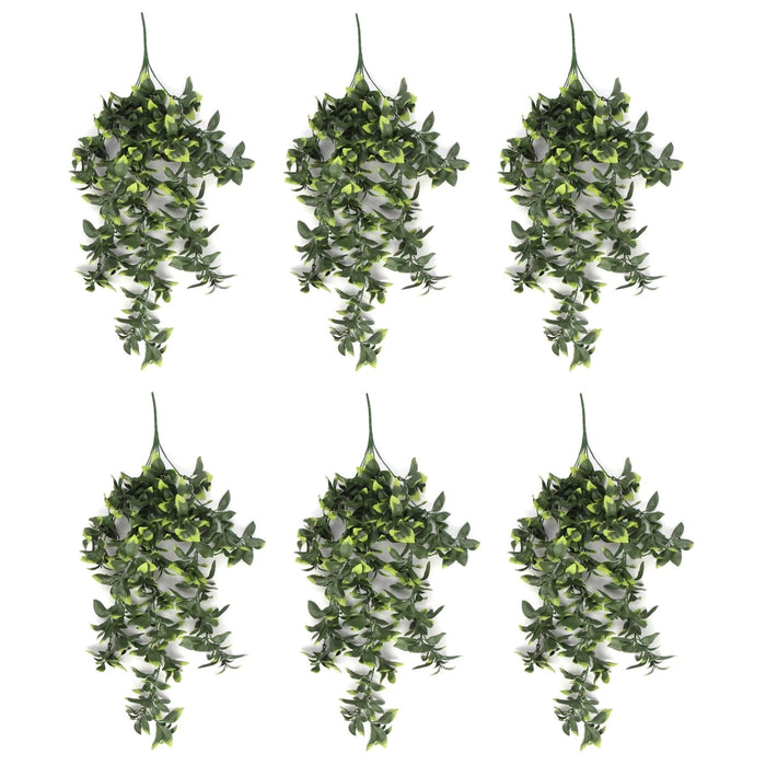 Pack of 6 x Hanging UV and Fire Resistant Artificial Pothos Plant 71cm - Premium Quality-0