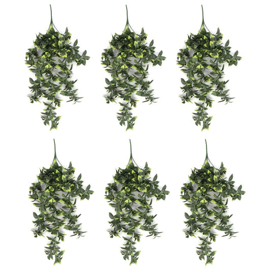 Pack of 6 x Hanging UV and Fire Resistant Artificial Pothos Plant 71cm - Premium Quality-0
