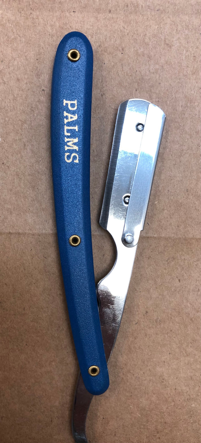 Palms Barber Straight Razor - 3 Color (Black, Red, Blue) - Palms Fashion Inc.