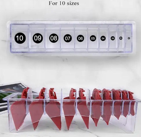 PALMS Transparent Hair Clipper Guards Storage Box - Palms Fashion Inc.