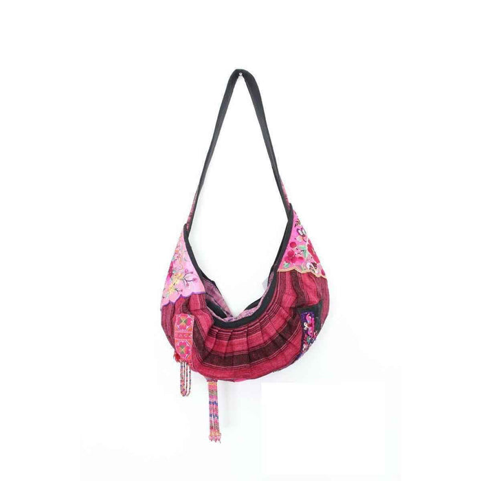 Patchwork Embroidered Boho Sling Bag - Thailand