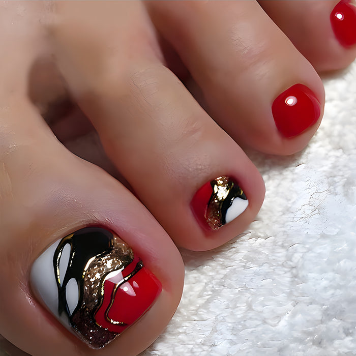 Pedicure fake nail Y884