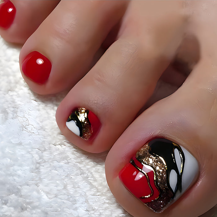 Pedicure fake nail Y884