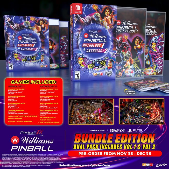 Pinball FX – Williams Pinball Anthology Bundle Edition (Switch, PS5)