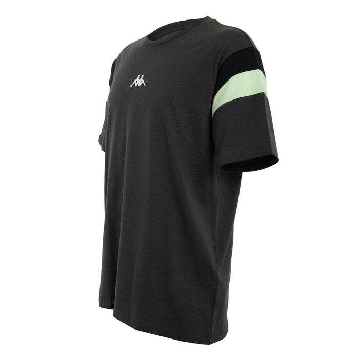Polera Men Grey Omini Front Sleeve Green