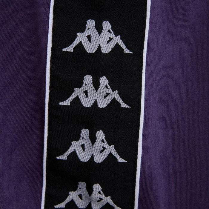 Polera Men Purple Logo Back Black