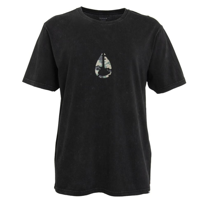 Polera Men Regular Fit Black Logo Camo
