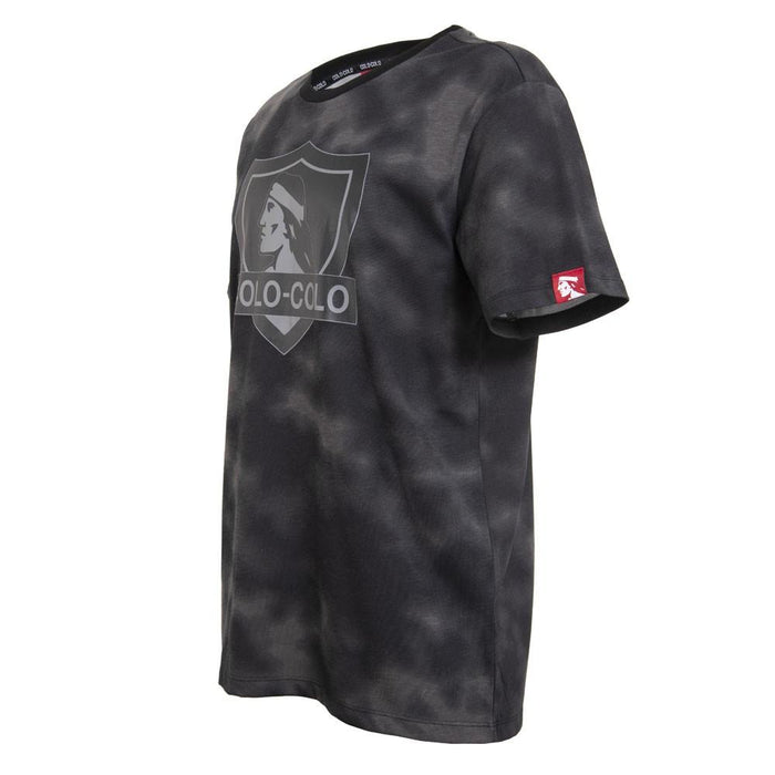Polera Tiedye Black Escudo