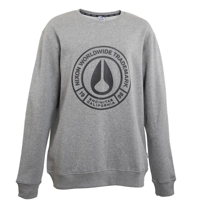 Polerón Crew Grey Logo Front Black