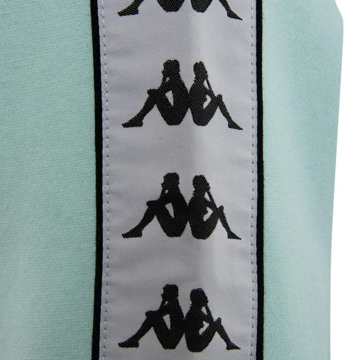 Poleron Men Crew turquoise Banda White