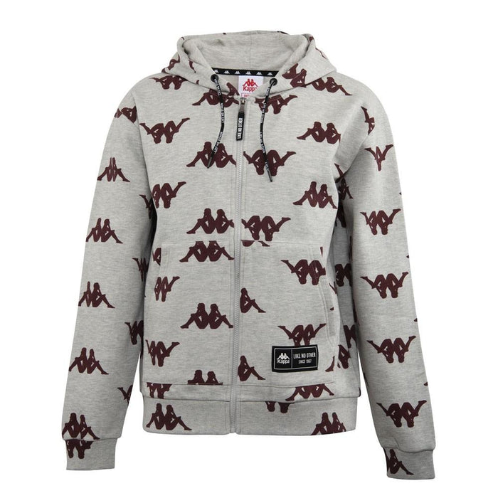 Poleron Men Grey Burgundy