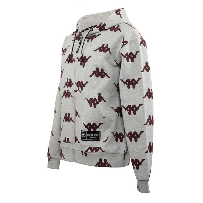 Poleron Men Grey Burgundy